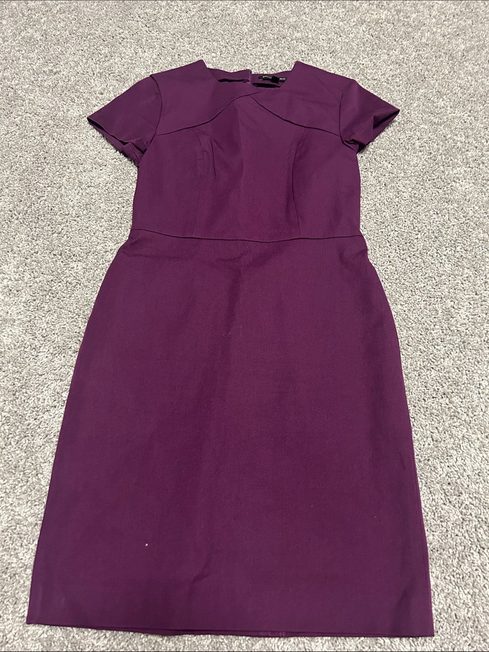 Banana Republic Plum Cap-Sleeve Sheath Dress